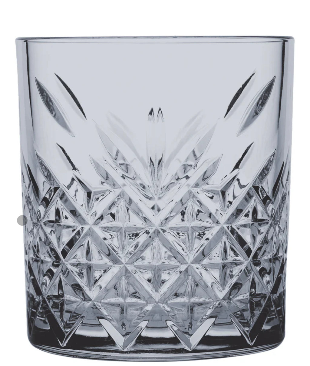 Pasabahce Timeless Old Fashioned Glass - Grey, 345ml (Set of 4)