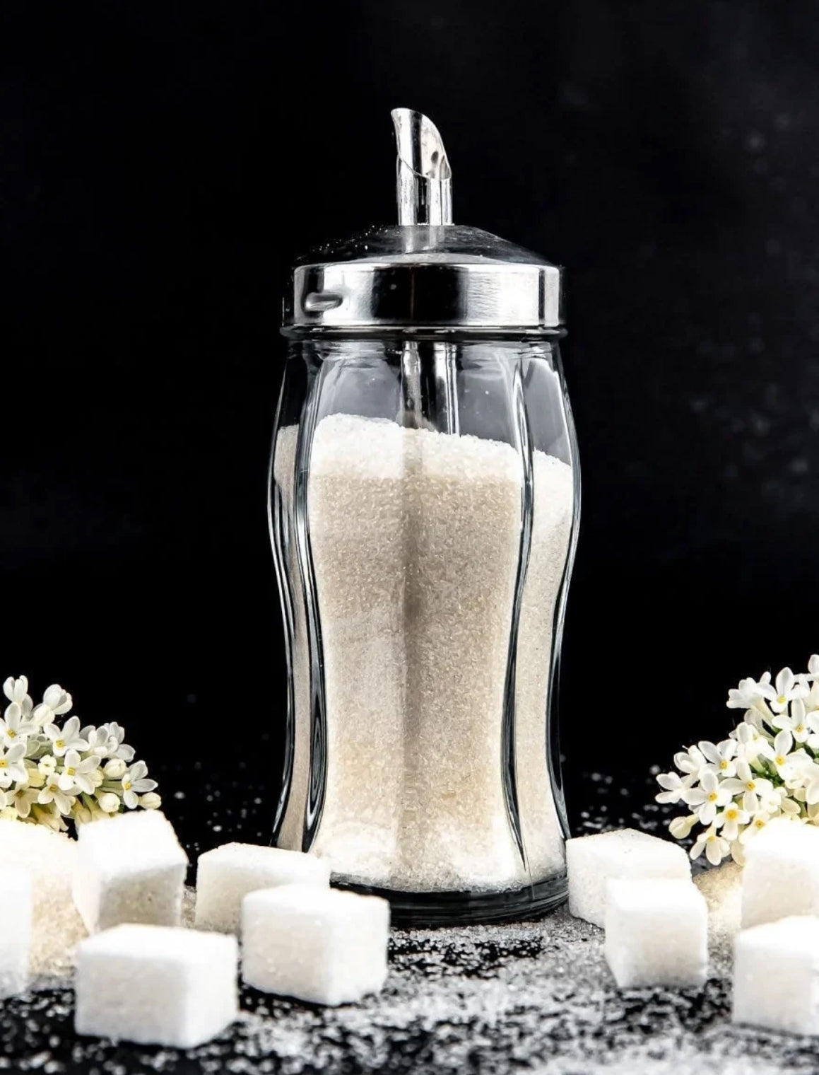 Pasabahce Black & White Sugar Shaker - 240 ml