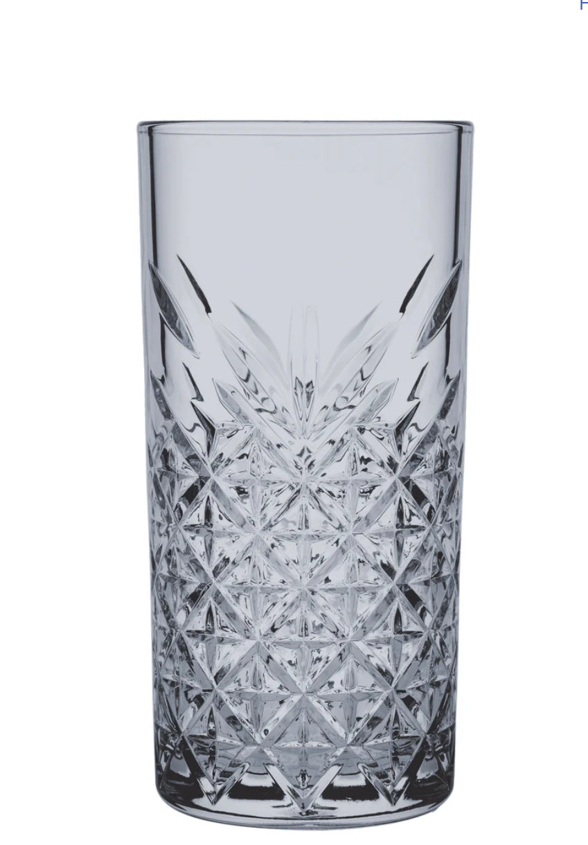 Pasabahce Timeless Highball Glass - Grey, 450ml (Set of 6)