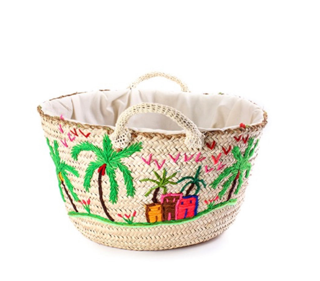 Baddara Embroidered Khoos Basket
