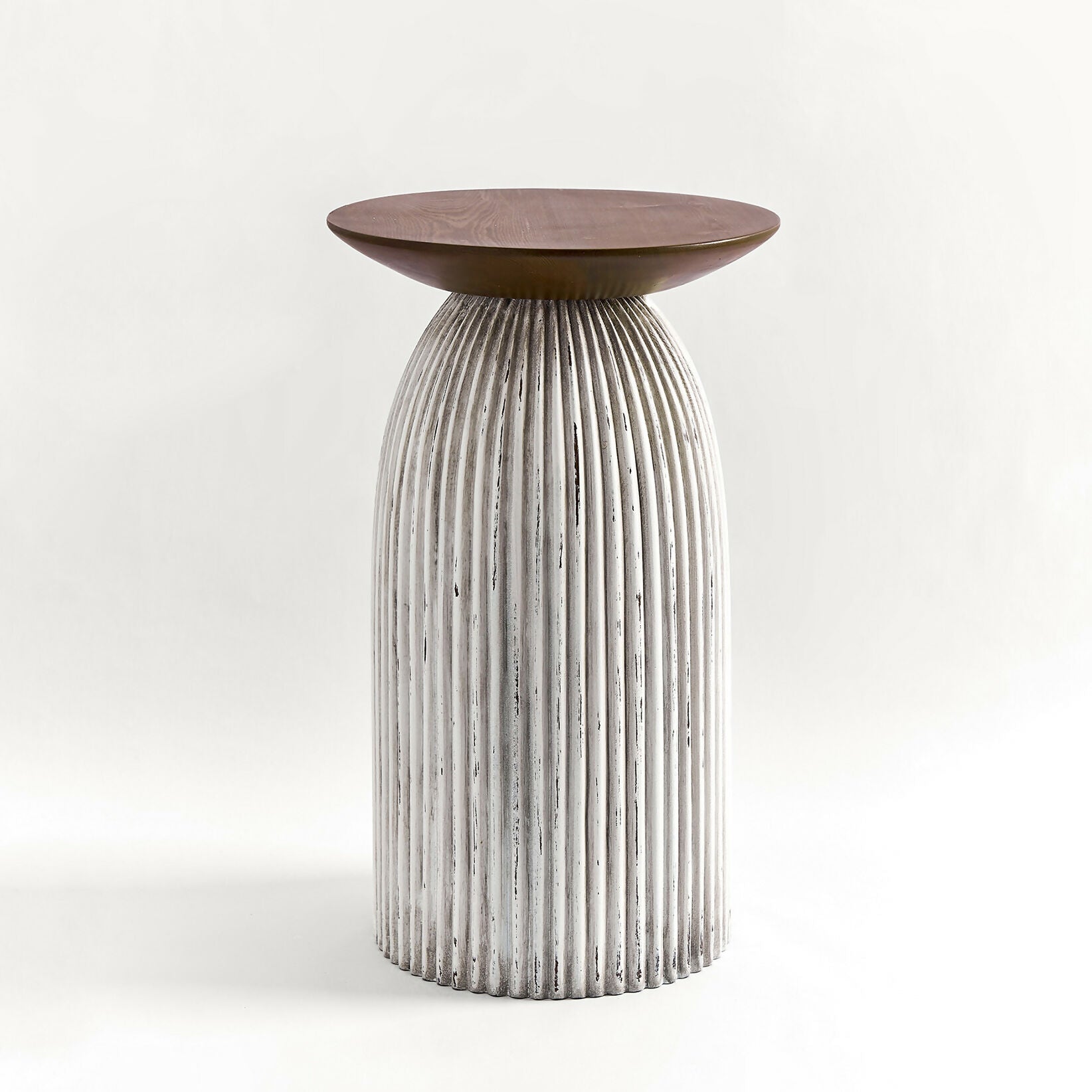 White "Hats Off" - Side Table