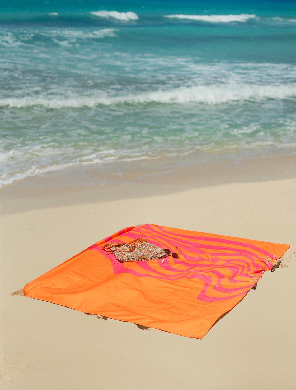 Sunset Ripple Beach Blanket