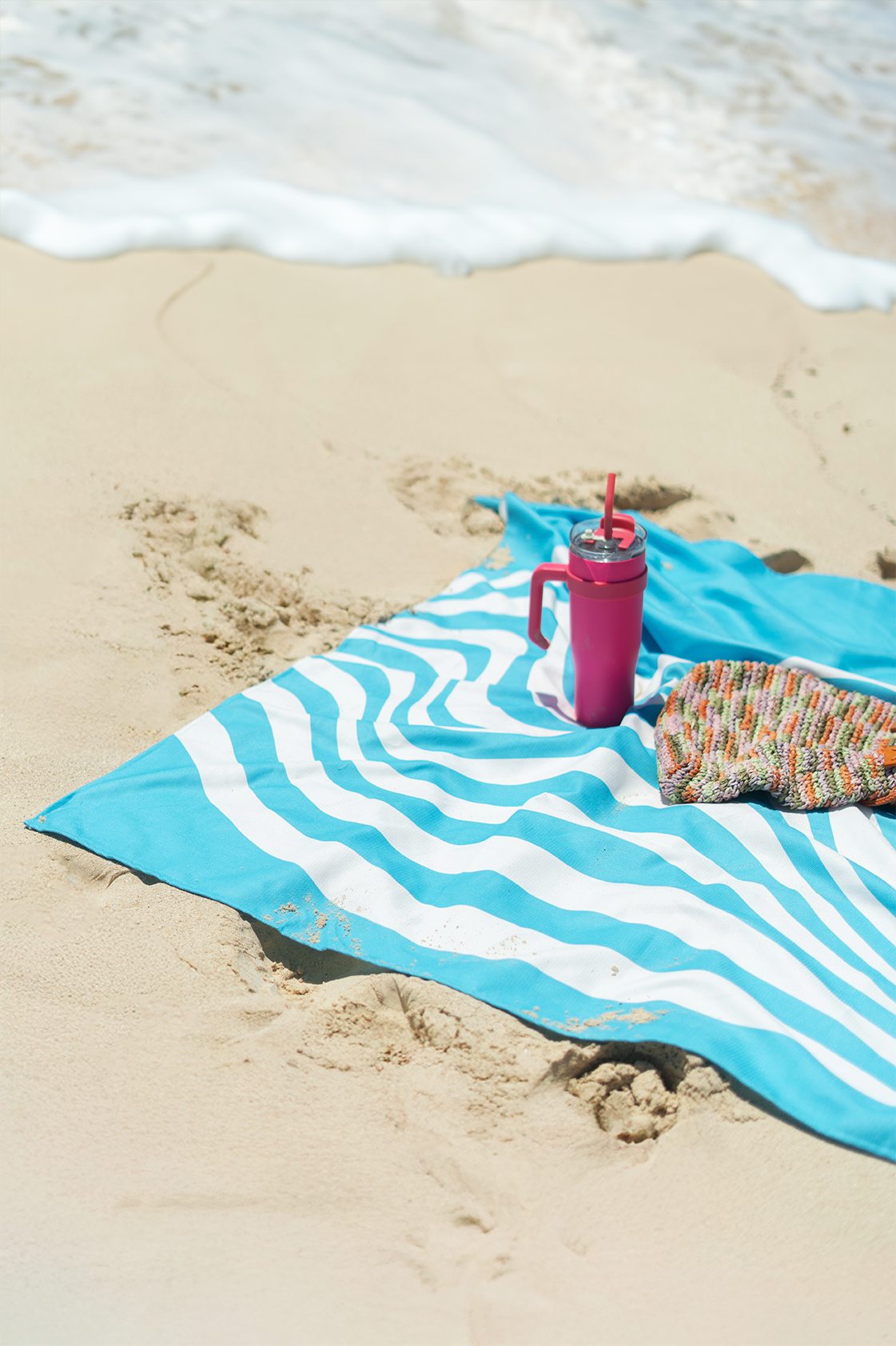 Blue Waves Beach Blanket