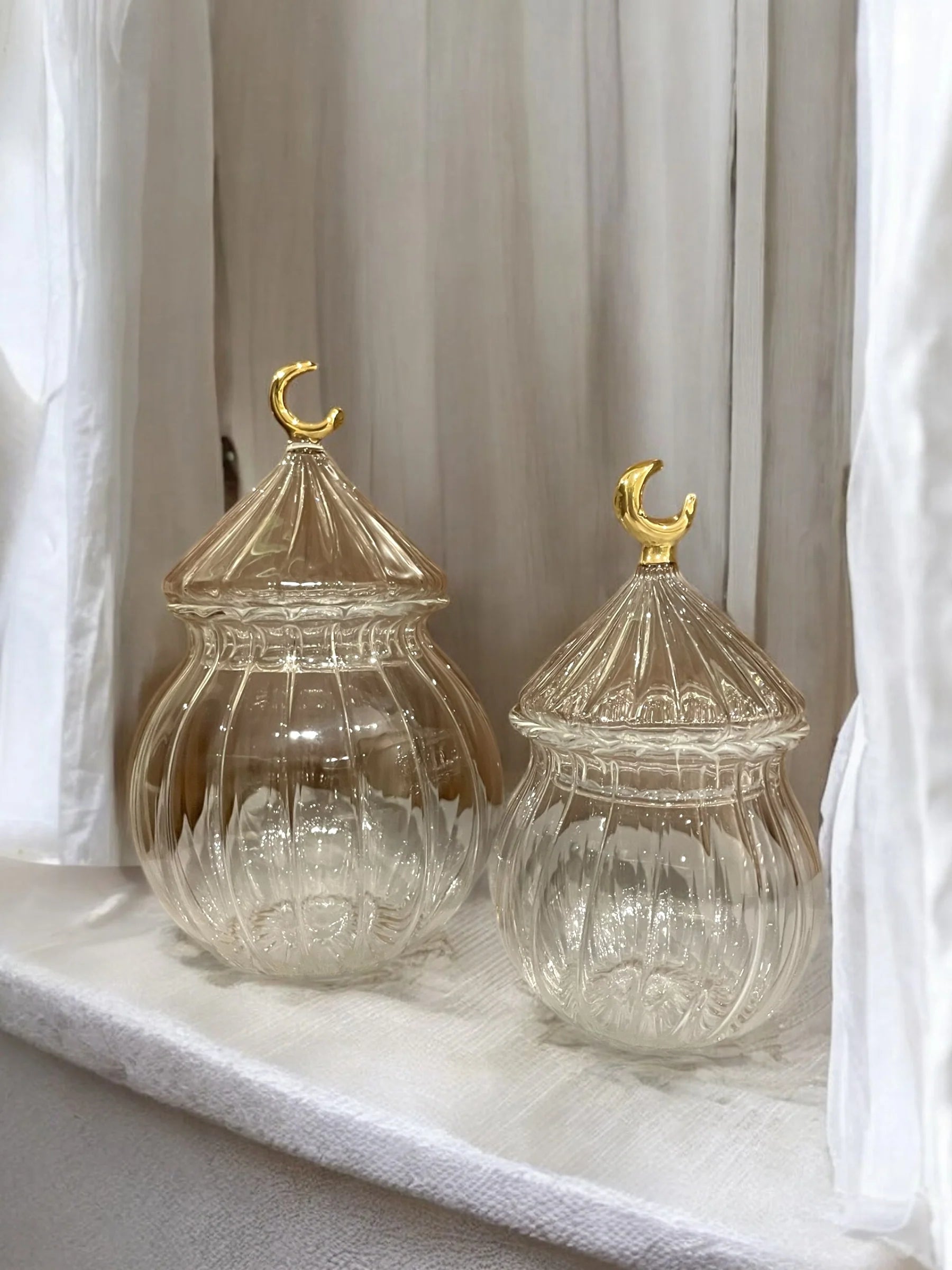 Clear Tamreya With Brass Crescent