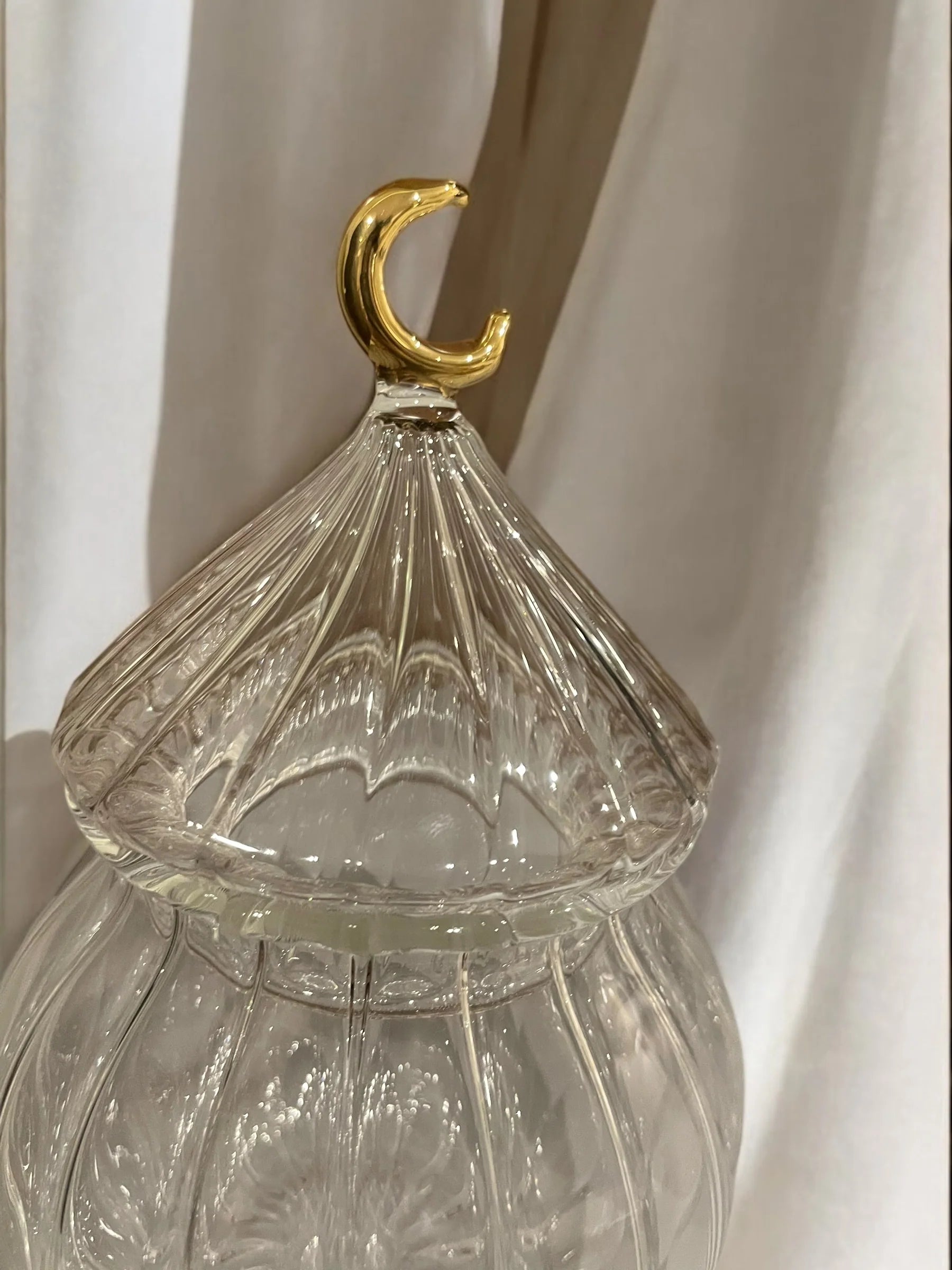 Clear Tamreya With Brass Crescent