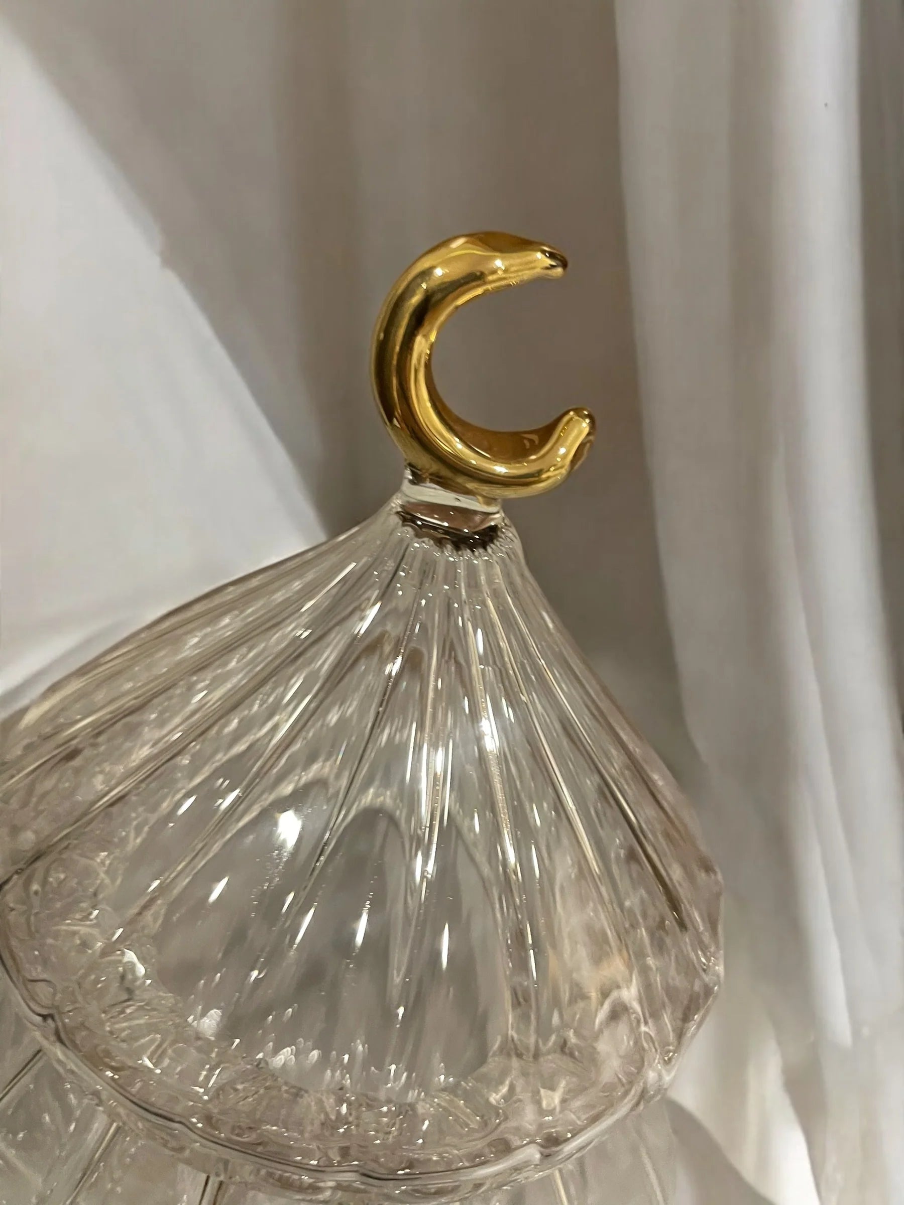 Clear Tamreya With Brass Crescent