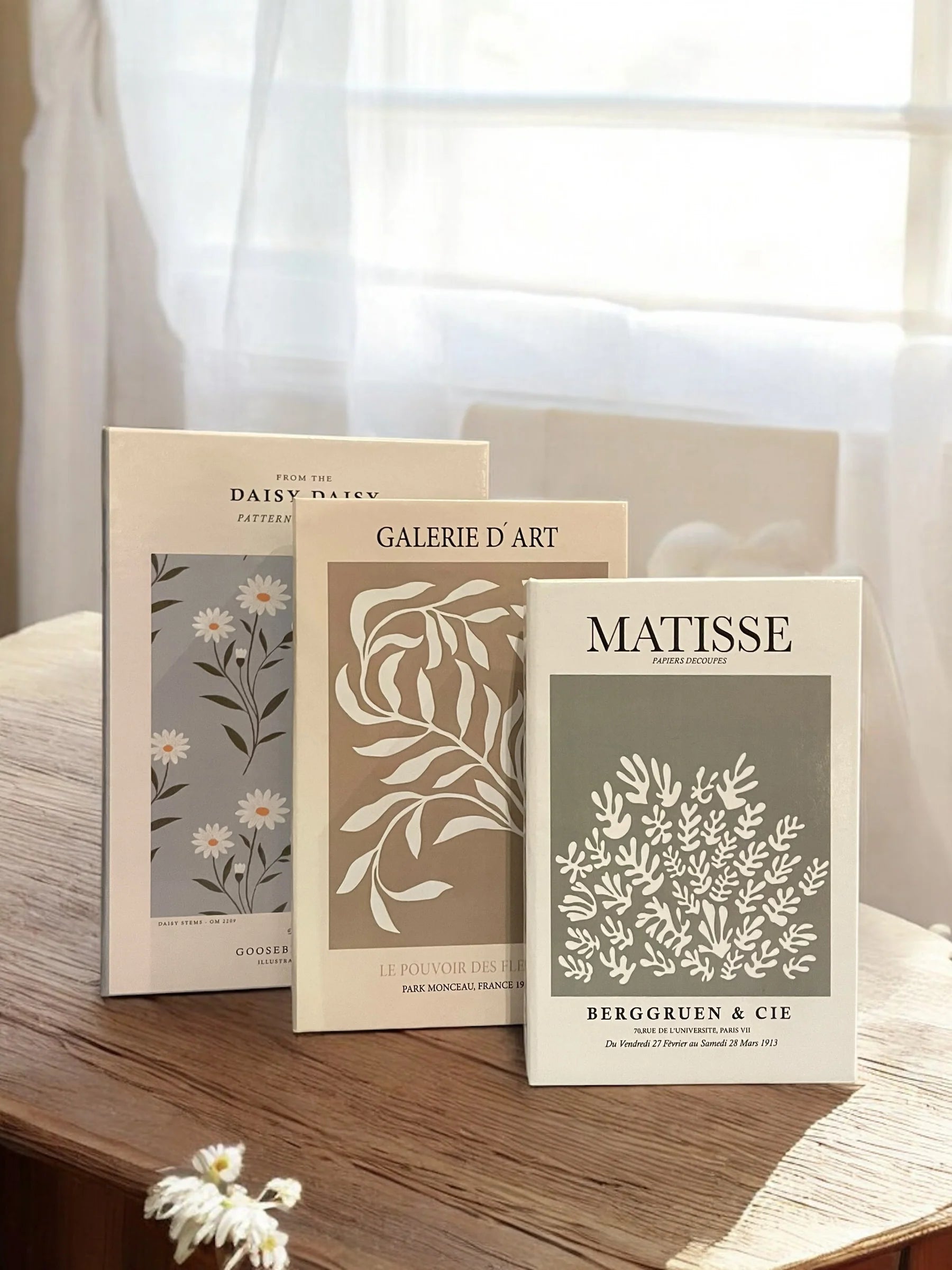 Earthy Neutral Faux Books Set