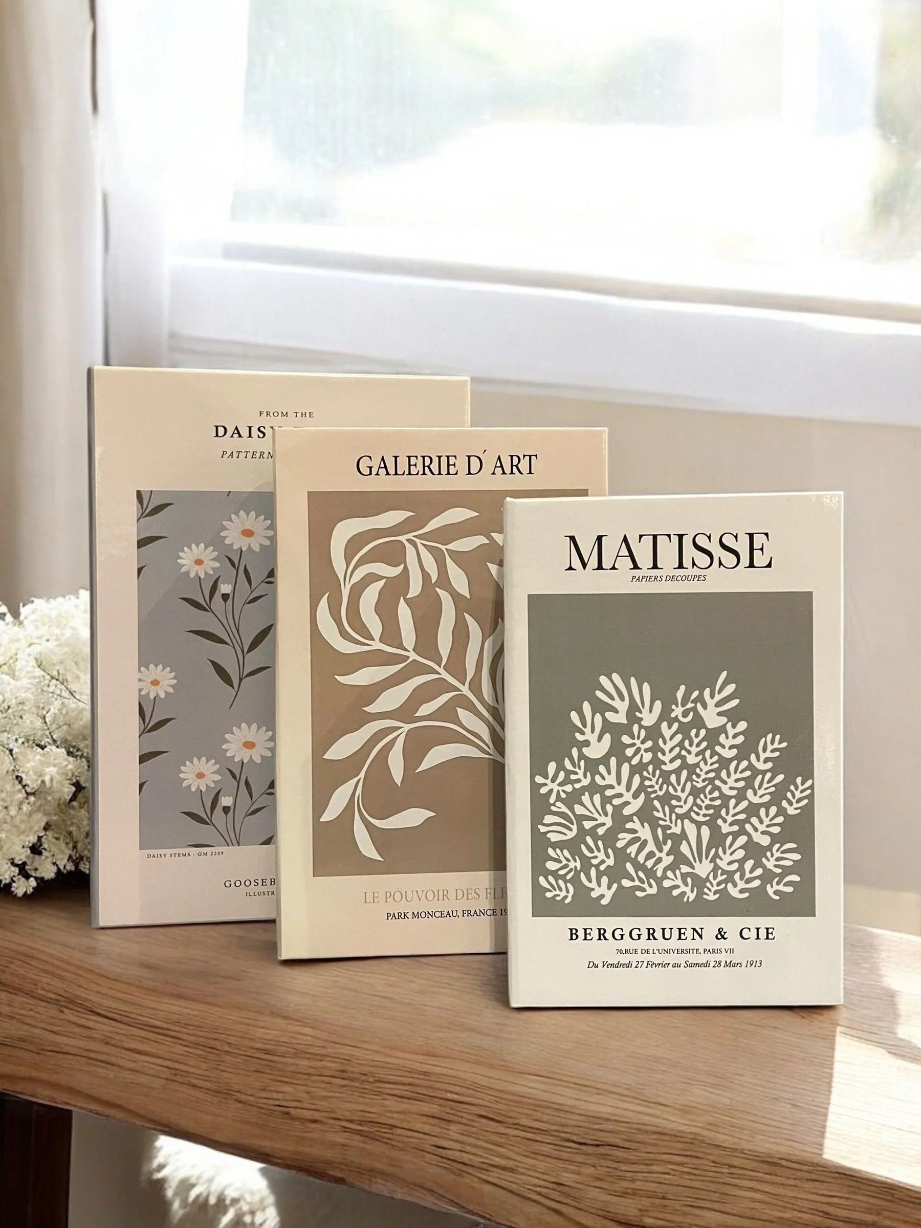 Earthy Neutral Faux Books Set