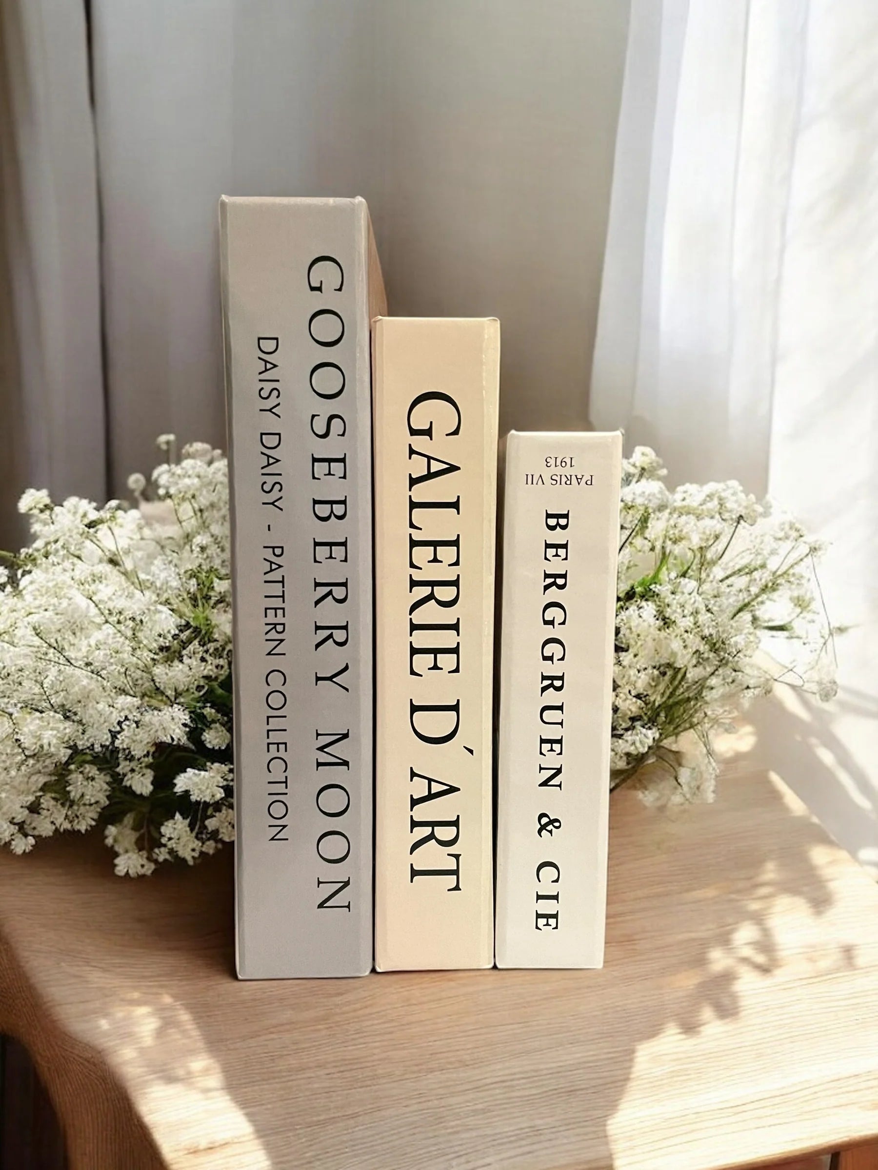 Earthy Neutral Faux Books Set