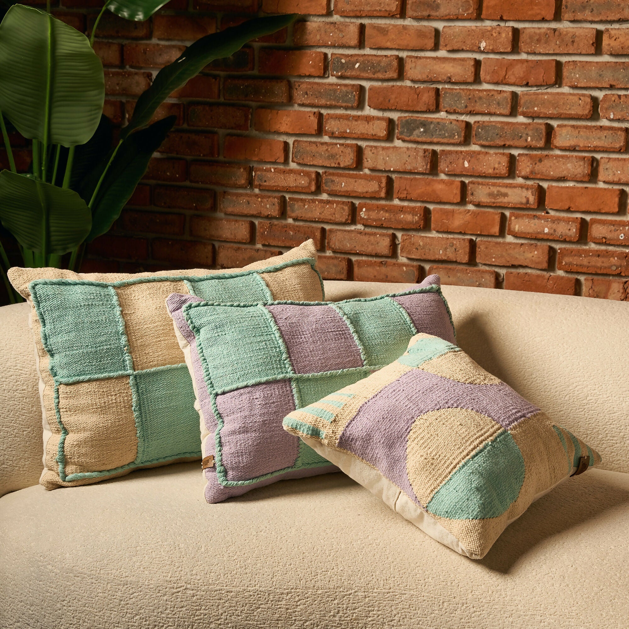 Checkered Kilim Cushion V.2