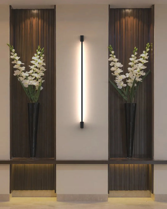 Dual Lines Wall Lamp Black – Minimal Indirect Lighting