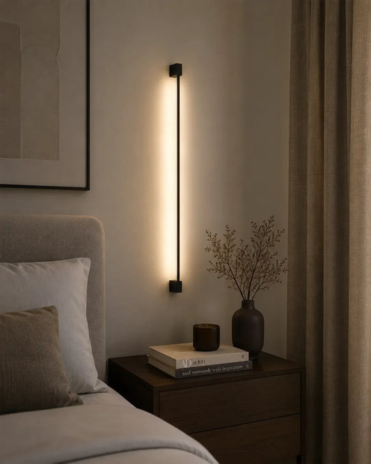 Dual Lines Wall Lamp Black – Minimal Indirect Lighting