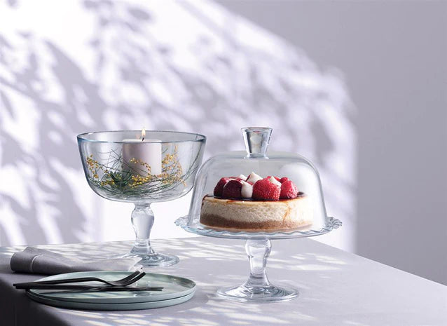 Patisserie Footed Serving Platter with Dome - 26.4cm