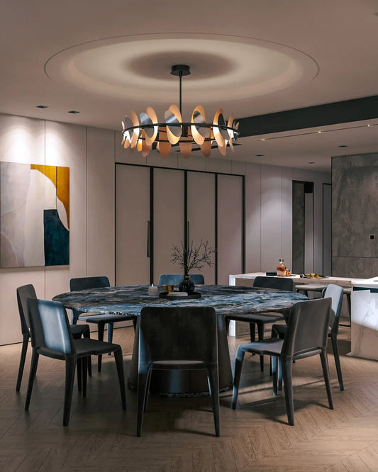 Ovals Chandelier – Modern Butterfly Wing-Inspired Decorative Lighting