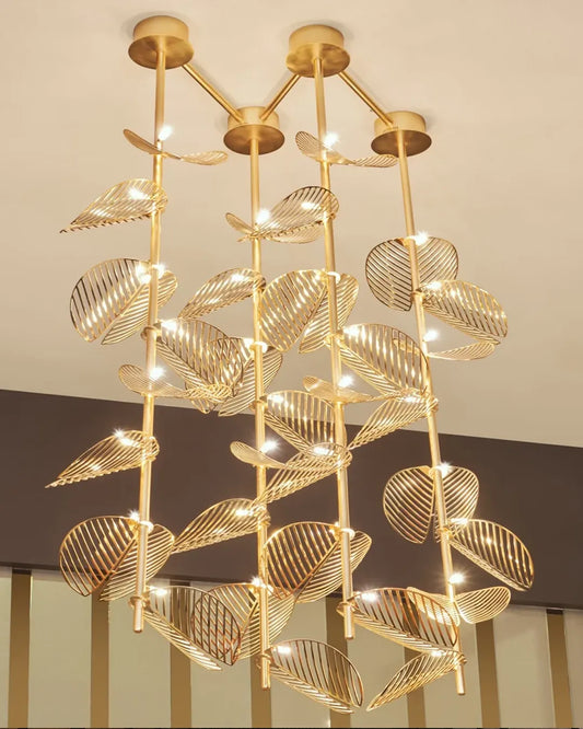 Serenity Chandelier – Nature-Inspired Leaf Design Lighting