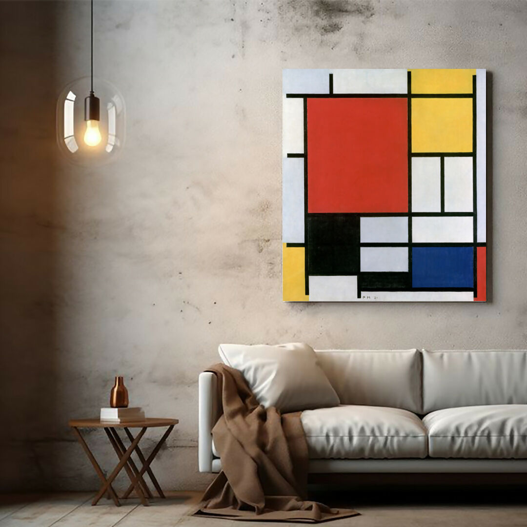 Piet Mondrian's Composition with Red, Yellow, Blue, and Black (1921)