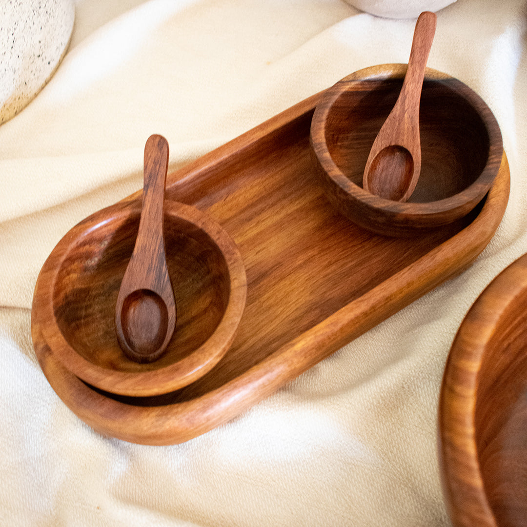 Tray and Small Bowls Set