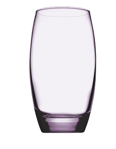 Pasabahce Barrel Highball Glass - Purple, 500ml (Set of 6)