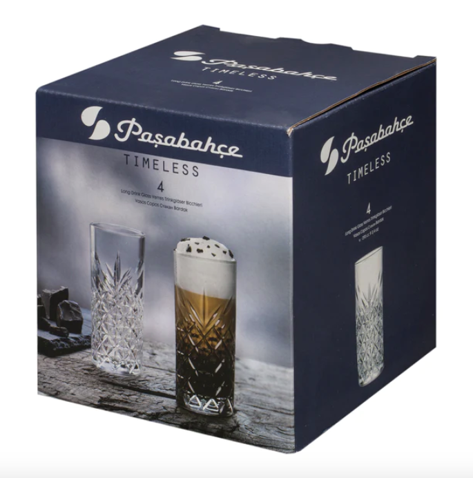 Pasabahce Timeless Highball Glass - 295ml (Set of 4)