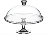 Pasabahce Patisserie Footed Serving Platter with Dome - 32cm