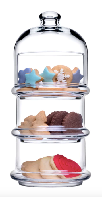 Pasabahce Villa Patisserie 3-Tier Candy Bowl - 26.1x9.4cm