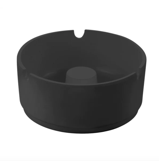 Pujadas Round Ashtray - Black, 10cm