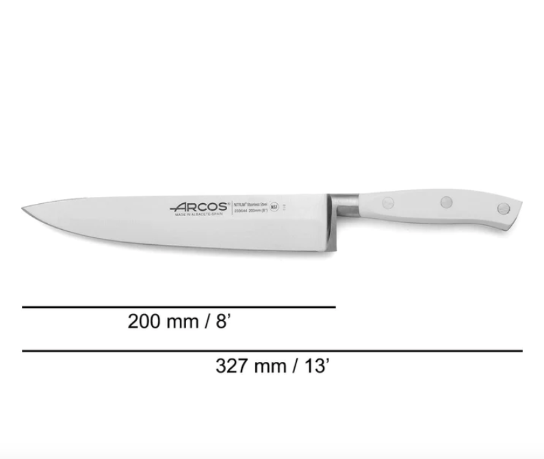 Arcos Riviera Chef's Knife - White, 200mm