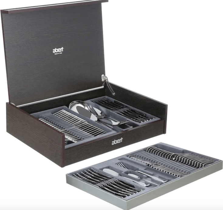 Abert Vintage Cutlery Set - Silver, 77 Pieces