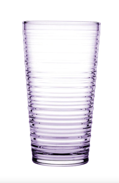 Pasabahce Highball Glass - Purple, 345ml (Set of 6)