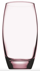 Pasabahce Barrel Highball Glass - Pink, 500ml (Set of 6)