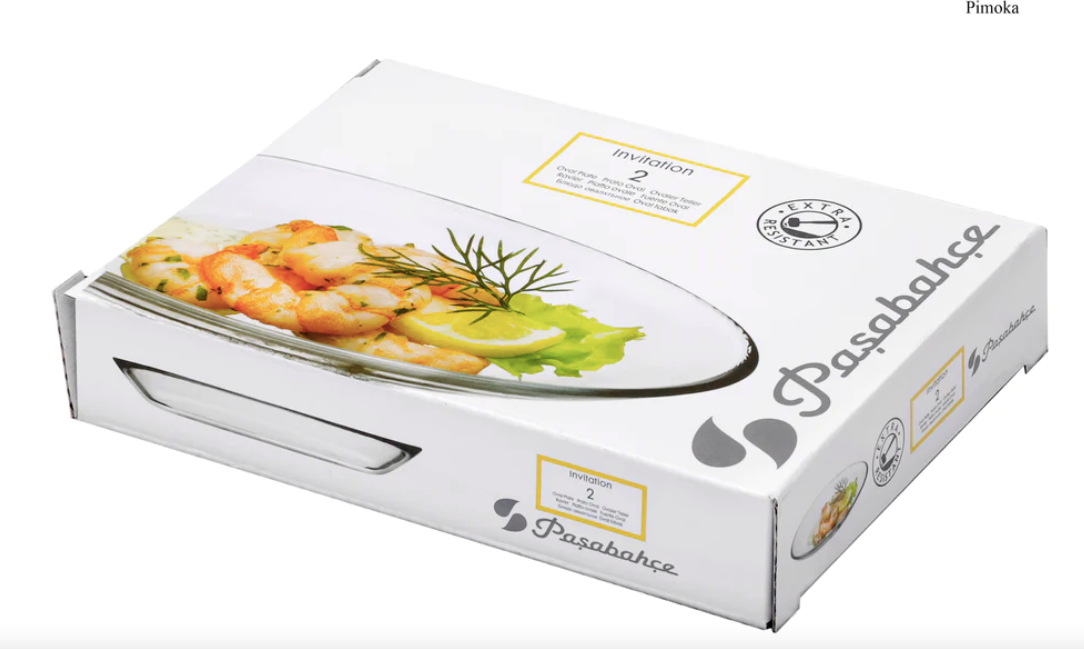 Pasabahce Invitation Oval Plate - 15cm (Set of 3)