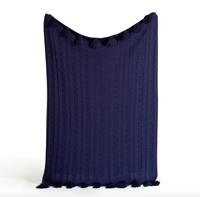 The Twisted Throw in Navy