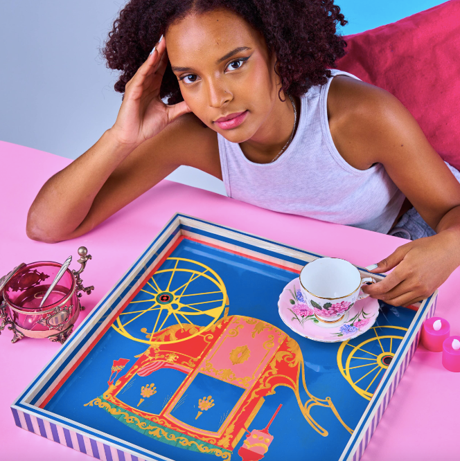 Royal Journey Square Tray