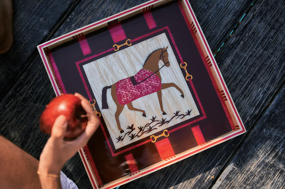 The Royal Horse Square Tray