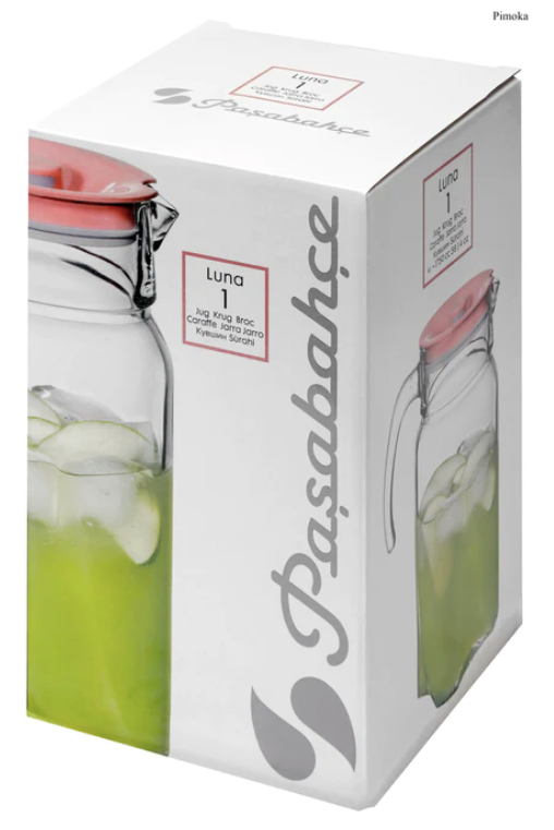 Pasabahce  Luna Pitcher with Pink Cover - 1.75L