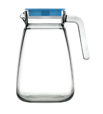 Pasabahce Carre Pitcher with Turquoise Cover - 1.8L