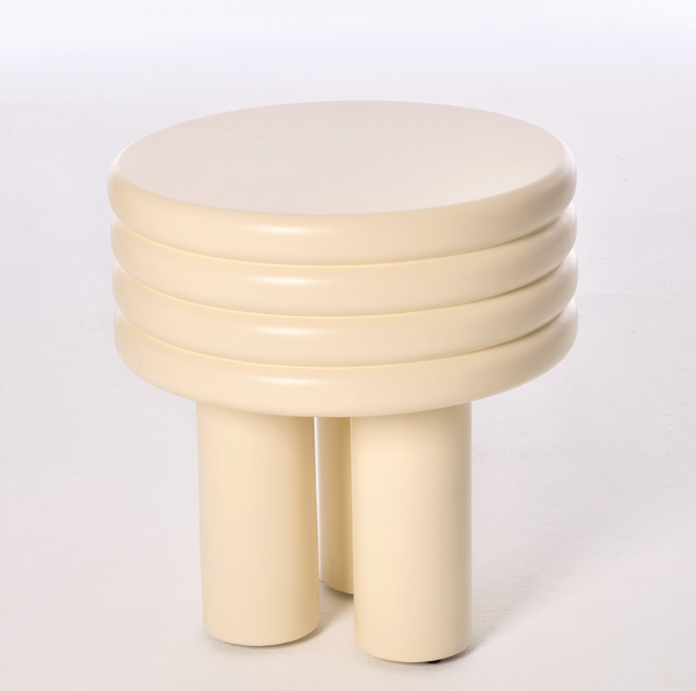 Renzaf- Side Table- White