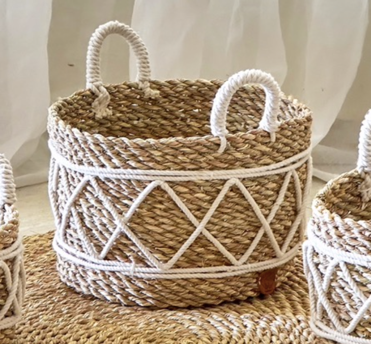 Halfa Basket with Cotton Ropes