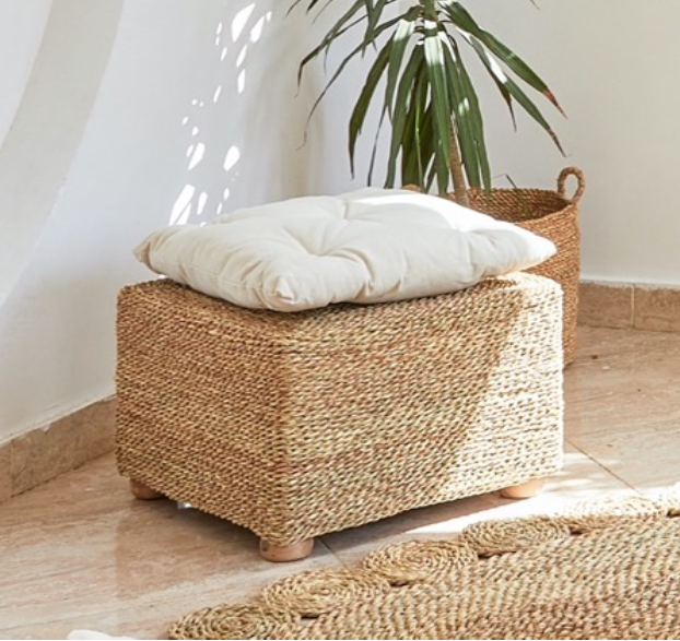 Halfa Square Pouf