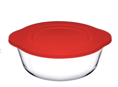 Borcam Bake & Keep Round Casserole with Lid
