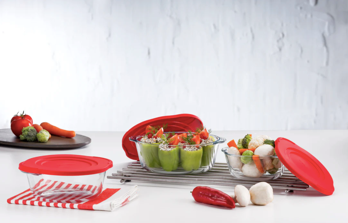 Borcam Bake & Keep Round Casserole with Lid