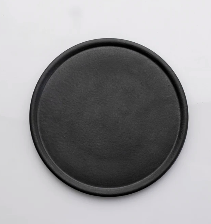 AbraCadabra Straight Form Black Dessert Plate - 25cm (Set of 6)