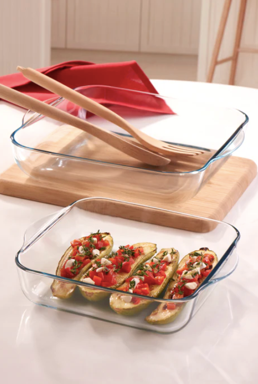 Borcam Square Oven Dishes Set - 2 Pieces