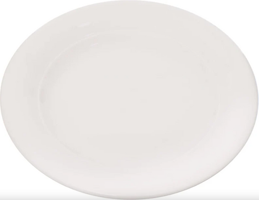 Tunisie Artemis Ivory Flat Plate - 17cm (Set of 2)