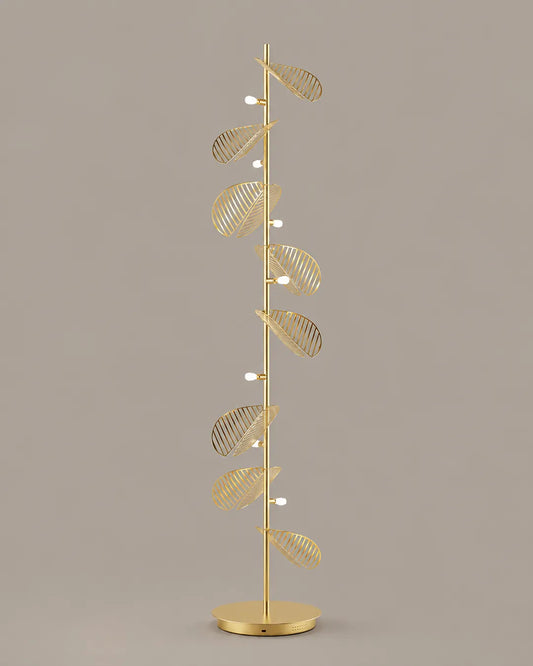 Serenity Floor Lamp – Nature-Inspired Leaf Design with Warm Glow