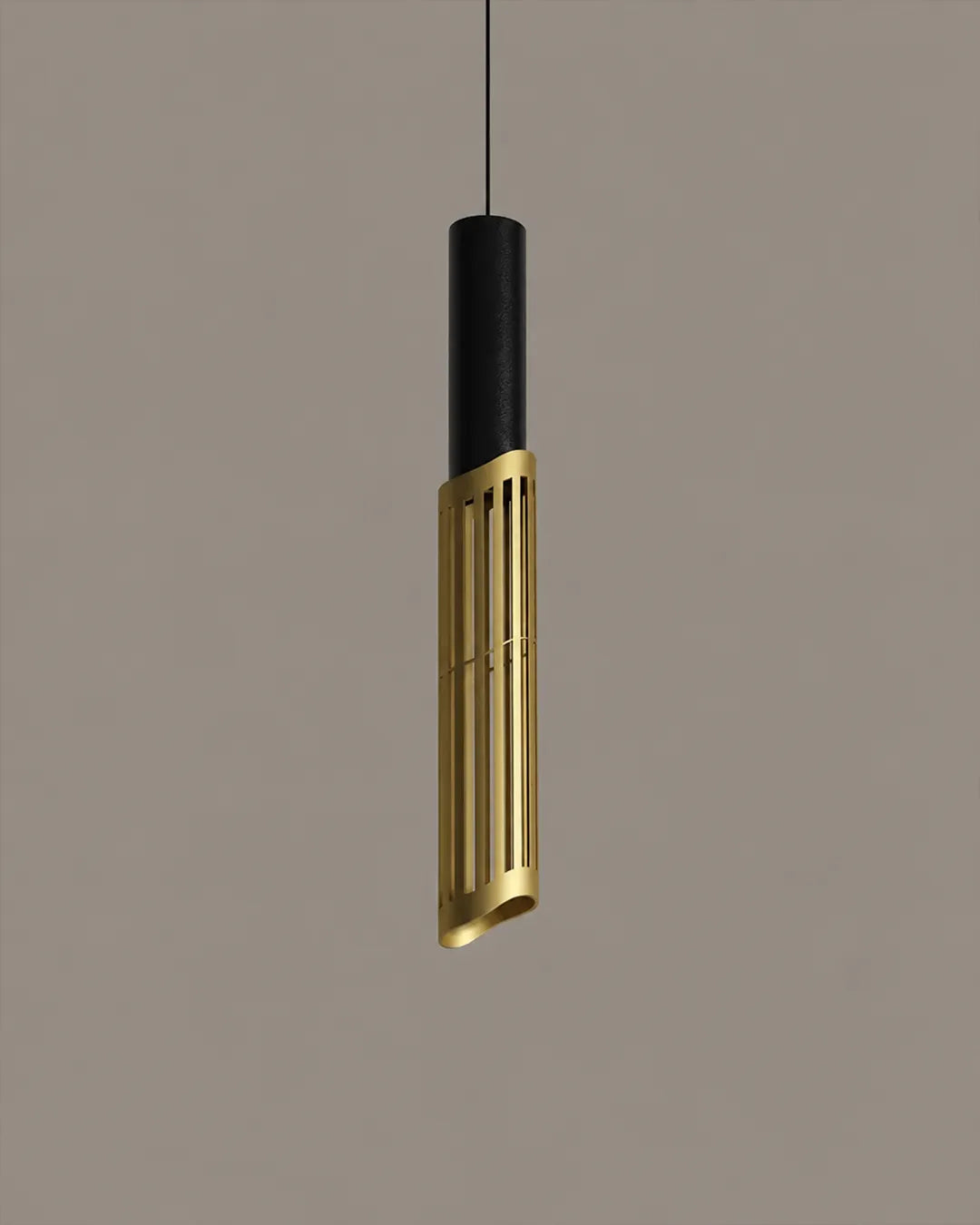 Dew 3 Pendant isolated product view, pendant with the form and rhythm of dew drops (view 4) | دلاية ديو 3، ثلاث قطرات مضيئة