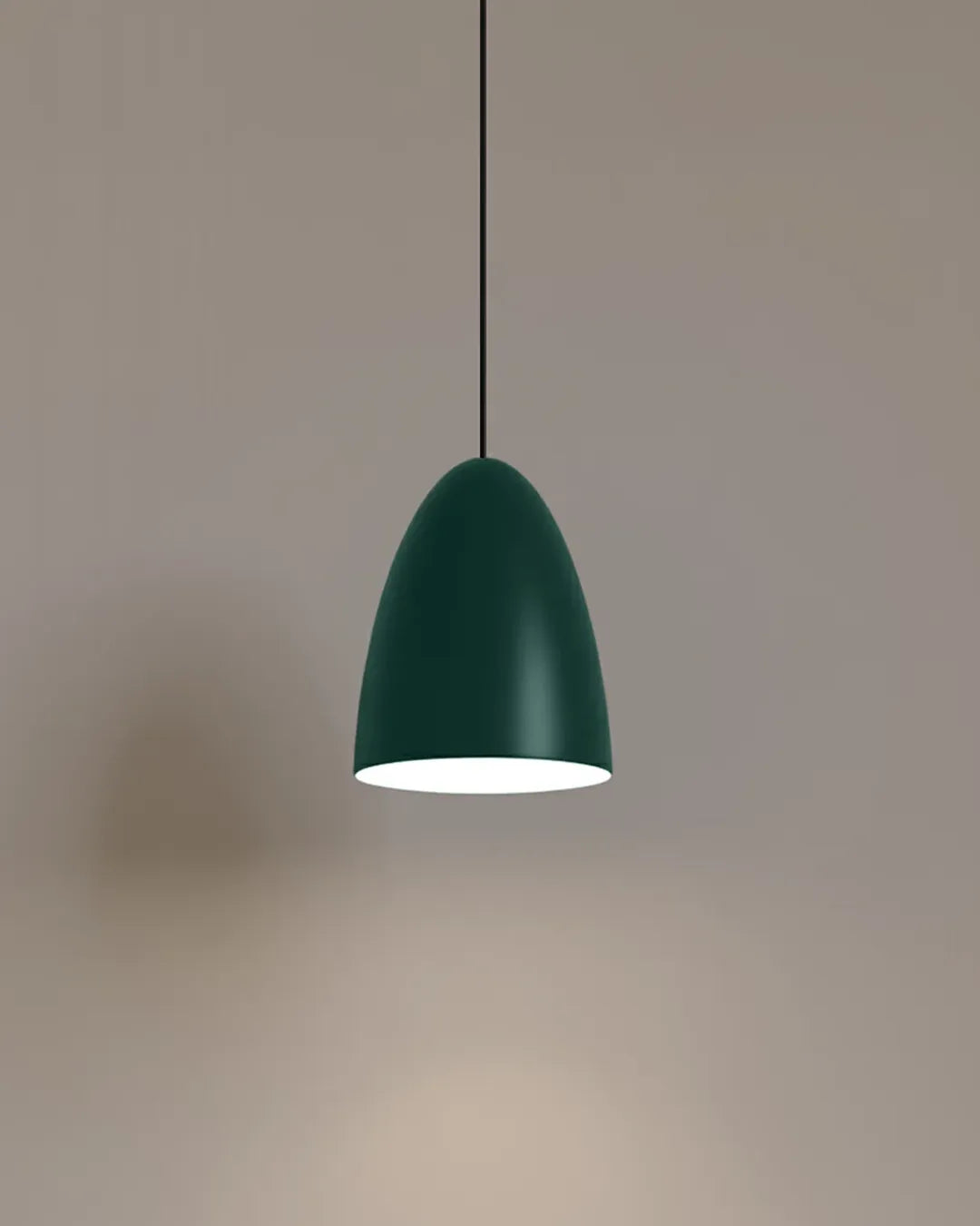 Miko Pendant isolated product view, pendant with forms held in apparent balance (view 4) | دلاية ميكو، تكوين متوازن مضيء