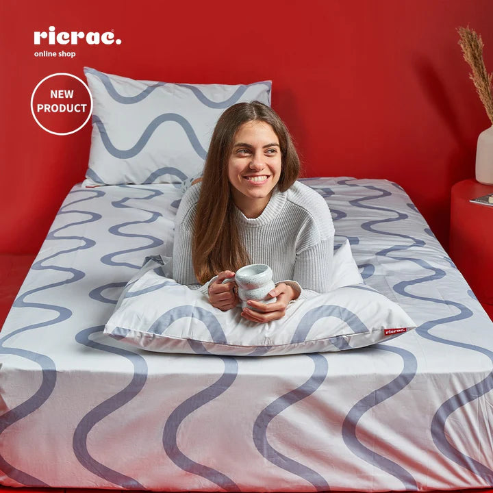 Rala- Printed Fitted Cotton Sheet Set (Linen & 2 Pillow cases)