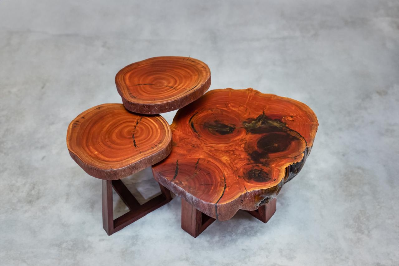 Three Wooden Coffee Tables