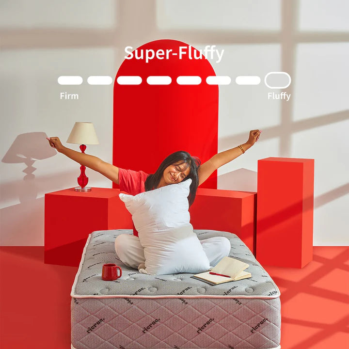 Natural Latex Mattress with Double Pocket Spring System